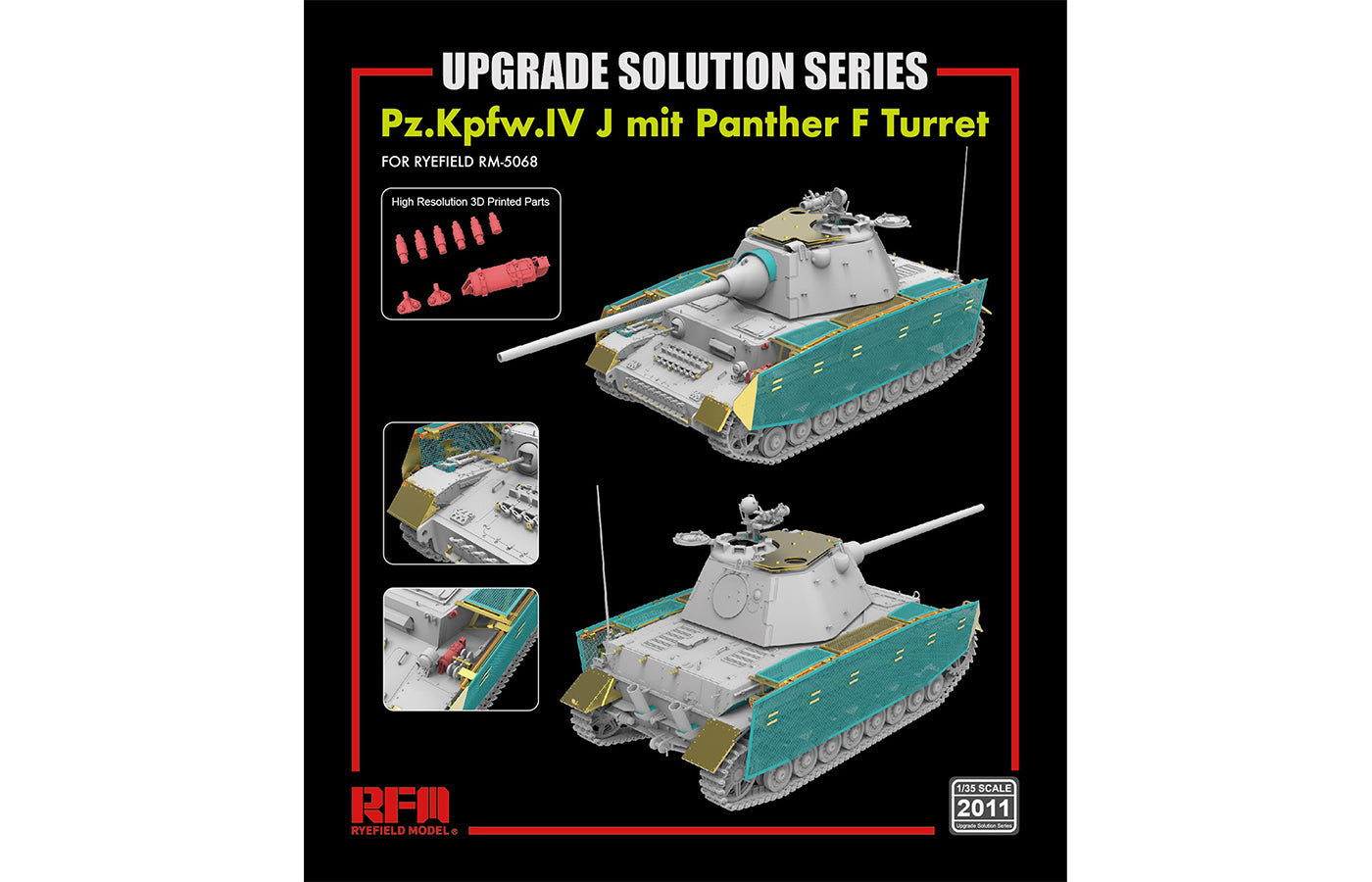 RFM: 1/35 Pz.Kpfw.IV J mit Panther F Turret Upgrade Solution