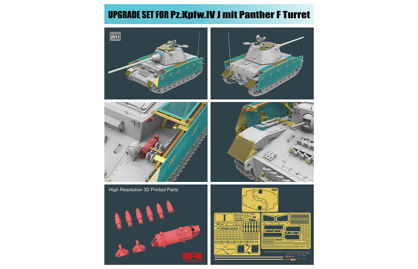 RFM: 1/35 Pz.Kpfw.IV J mit Panther F Turret Upgrade Solution