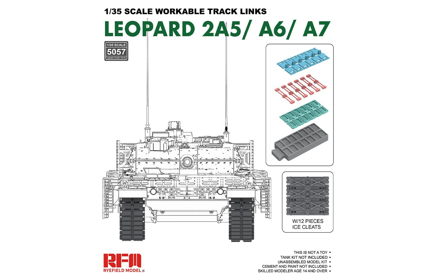 RFM: 1/35 Leopard 2A5/A6/A7 Workable Track Links