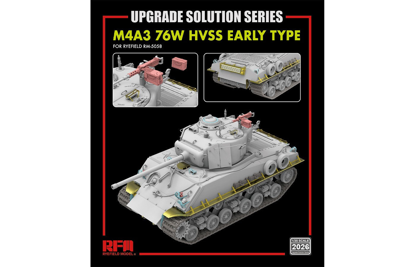 RFM: 1/35 M4A3 76W HVSS Early Type UPGRADE SOLUTION