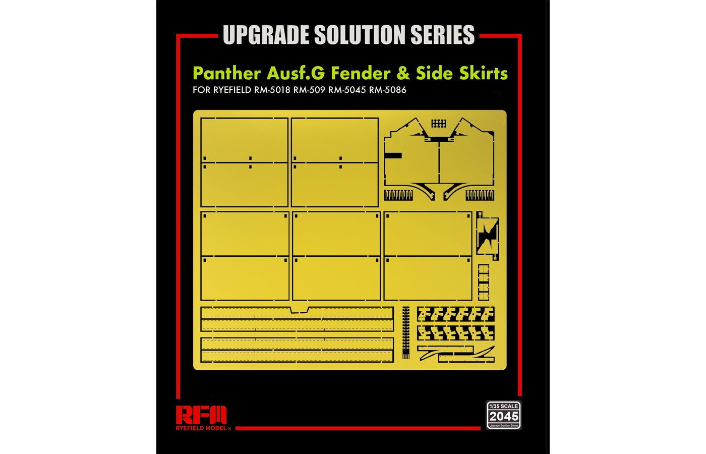 RFM: 1/35 Panther Ausf.G Fender&Side Skirts Upgrade Kit