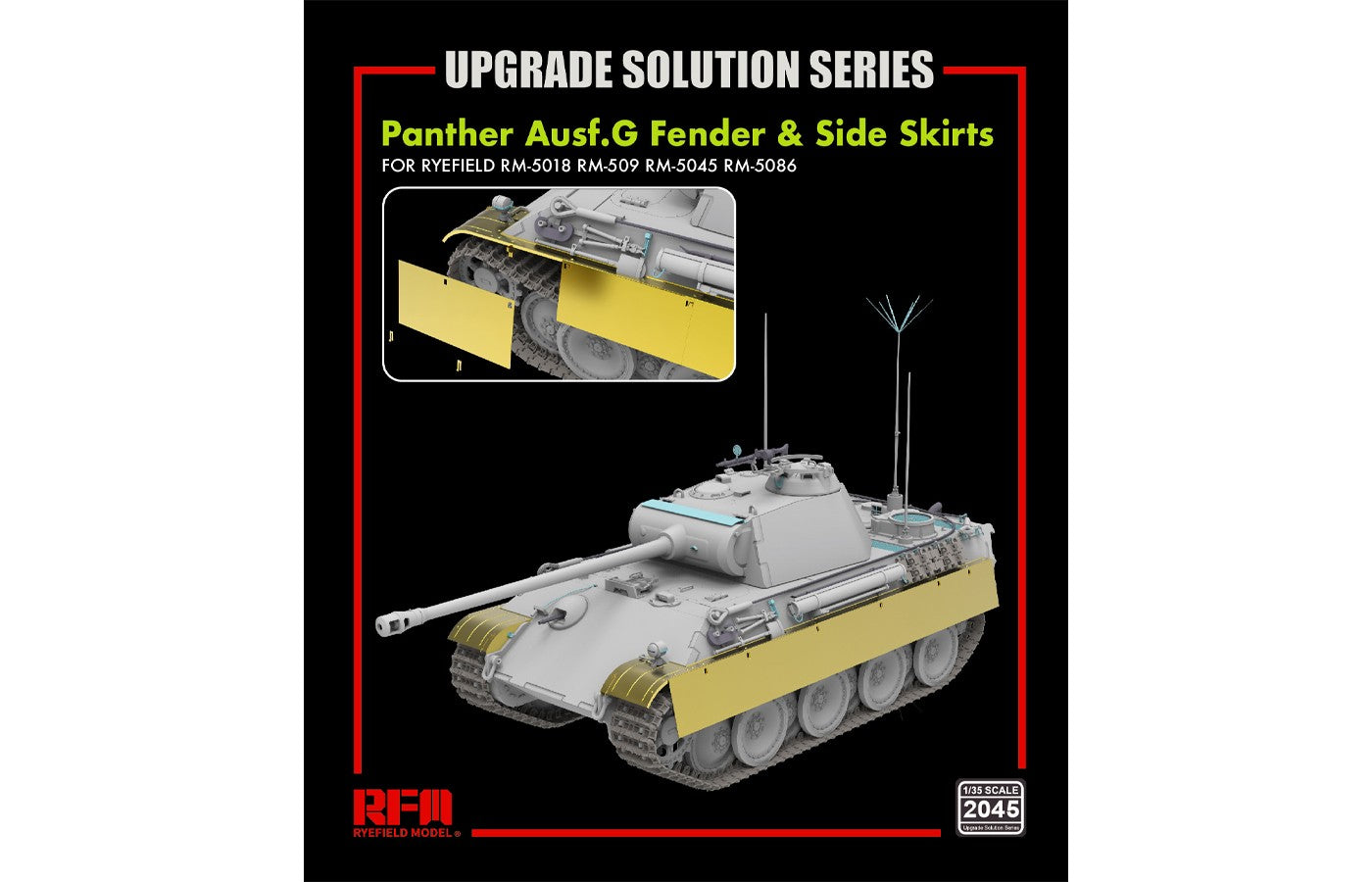 RFM: 1/35 Panther Ausf.G Fender&Side Skirts Upgrade Kit