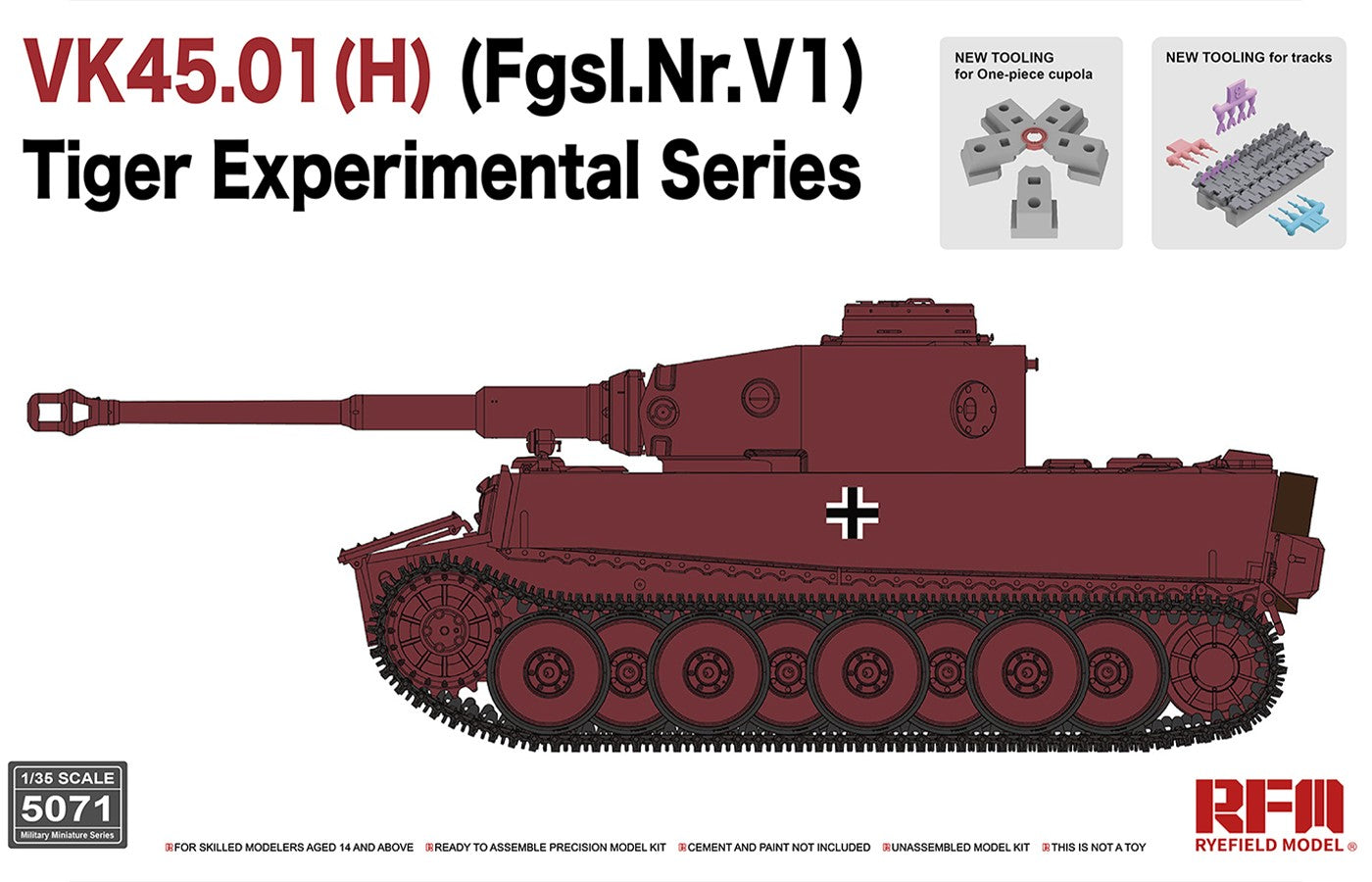 RFM: 1/35 VK45.01(H) (Fgsl.Nr.V1) Tiger Experimental Series