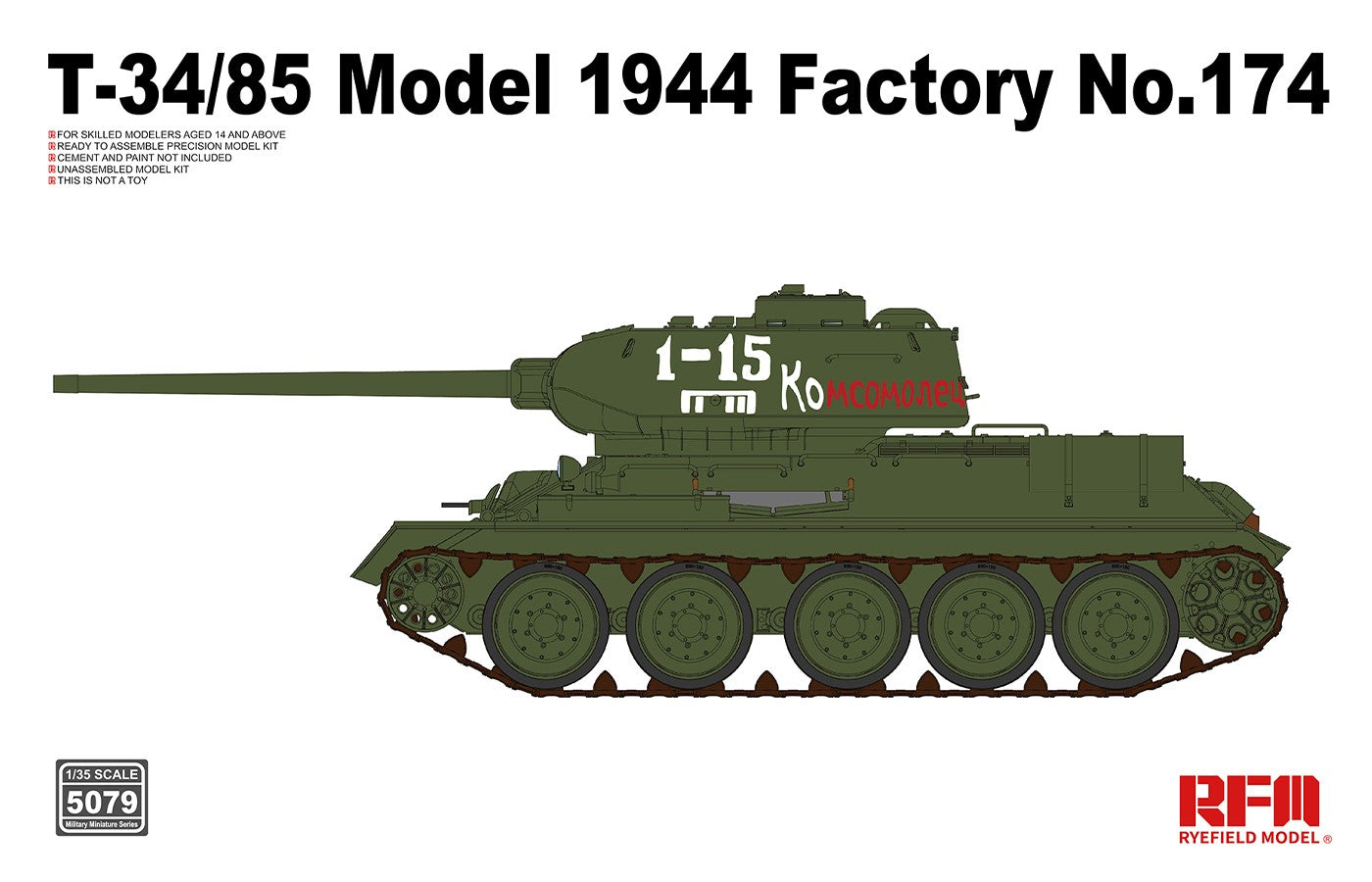 RFM: 1/35 T-34/85 Model 1944 Factory No.174