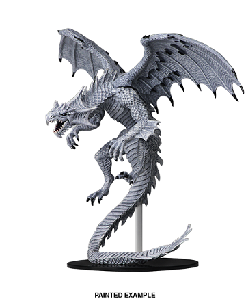 Pathfinder Deep Cuts Unpainted Miniatures: Gargantuan White Dragon