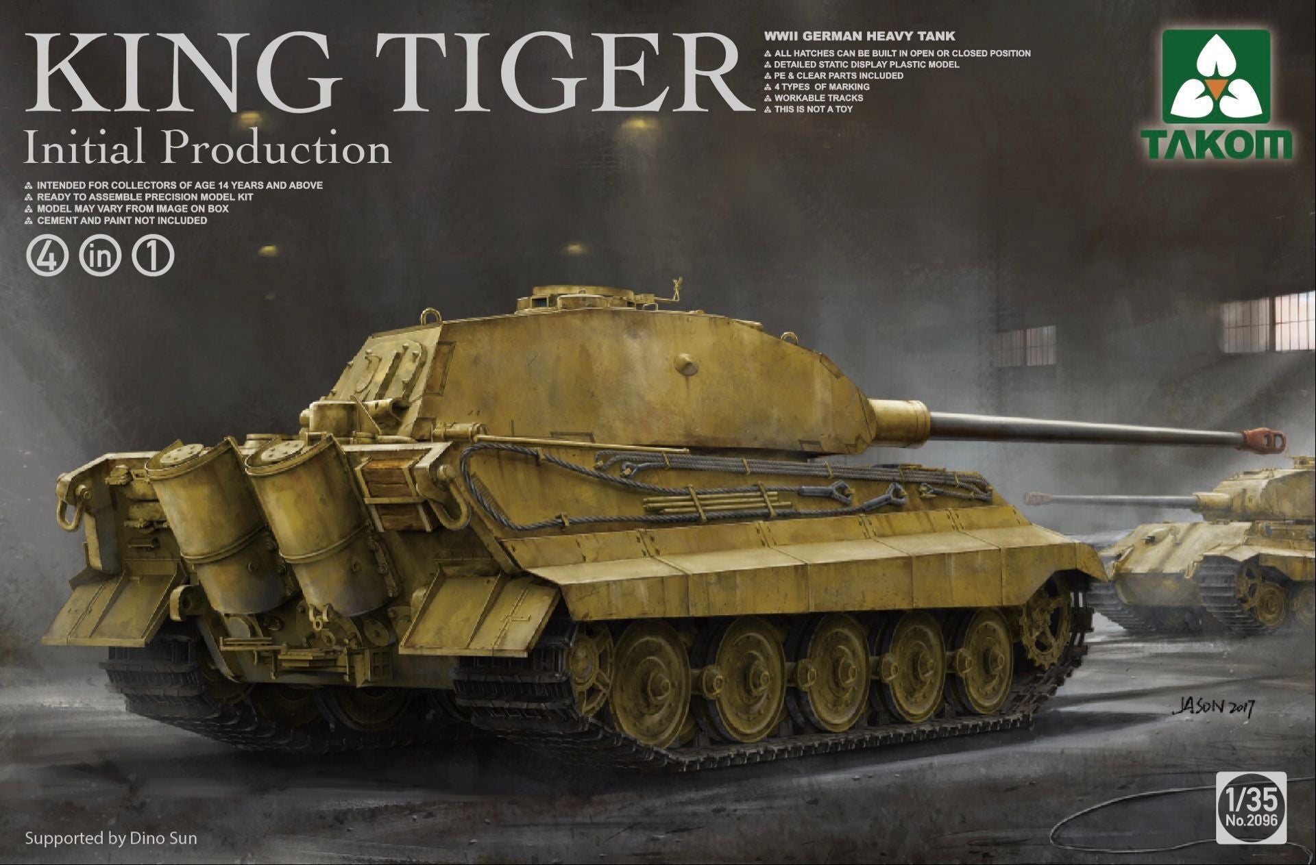 Takom: 1/35 King Tiger Initial Production 4 in 1