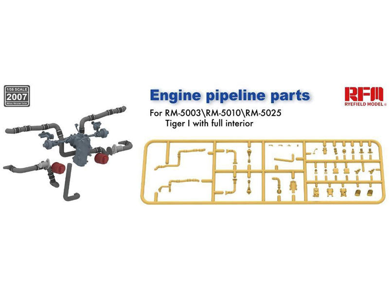 RFM: 1/35 Upgrade for RFM 5003/5025 Engine Pipeline Parts for Tiger I