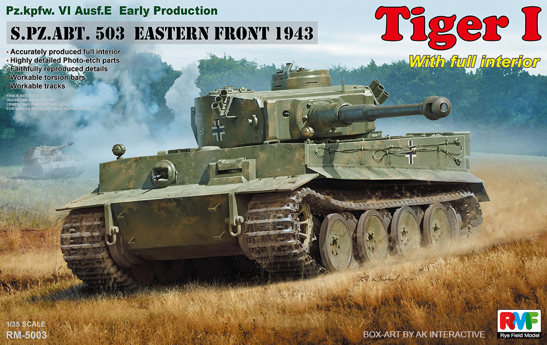 RFM: 1/35 Tiger I Early Production Eastern Front 1943, Full interior