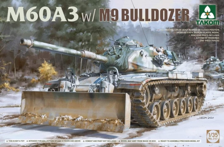 Takom: 1/35 M60A3 w/M9 Bulldozer