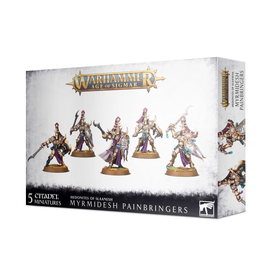 Slaanesh: Myrmidesh Painbringers / Sybaresh Twinsouls