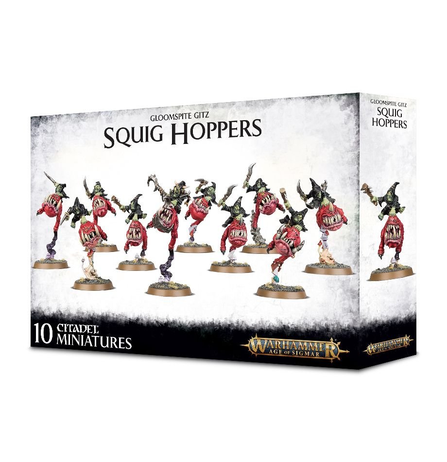 Gloomspite Gitz: Squig Hoppers / Boingrot Bounderz