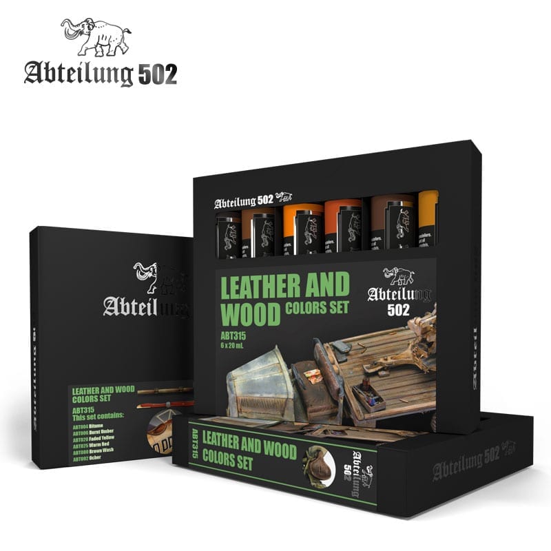 Abteilung 502: Leather and Wood Oil Paint Set