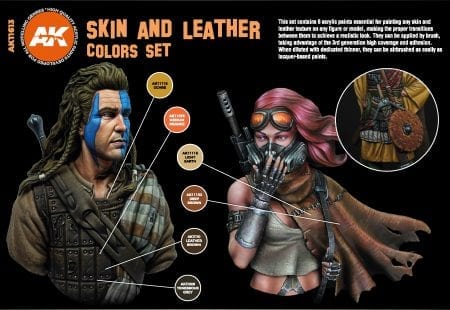 AK11613: Skin and Leather Paint Set