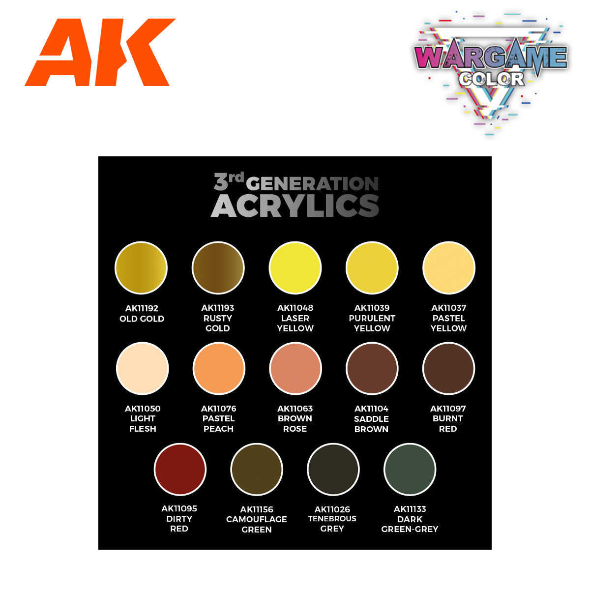 AK11769: Wargame Starter Set - Crusher Dwarf, 14 Colors & 1 Figure