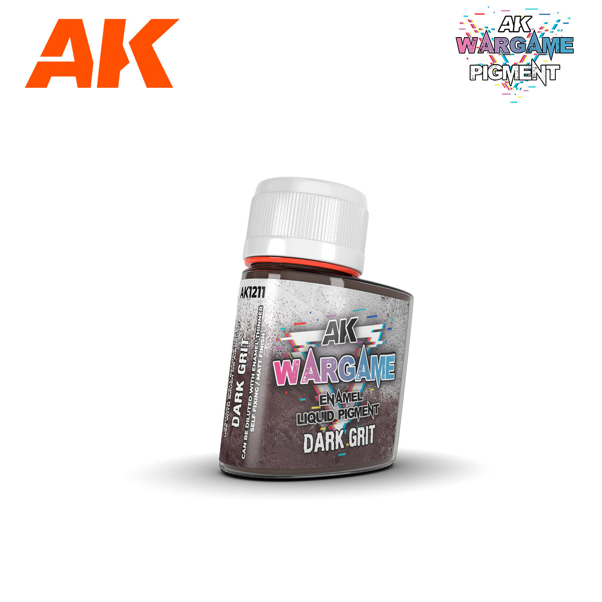 AK1211: Dark Grit Enamel Liquid Pigment