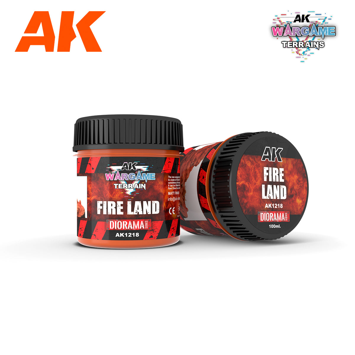 AK1218: Wargame Terrains - Fire Land (100mL)