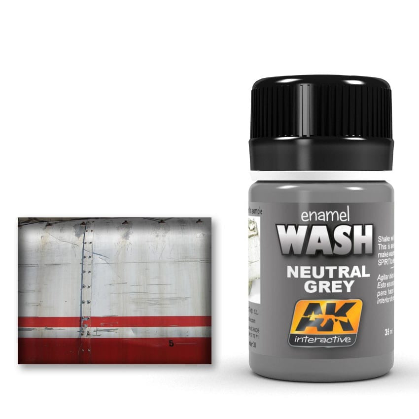 AK: 677 Neutral Grey Wash for White & Black