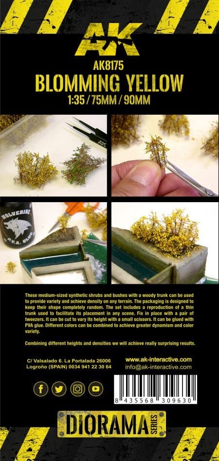 AK8175: Shrubberies - Blomming Yellow 1/35 (7g)