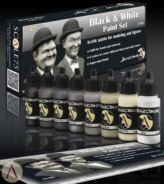 Scale75: Black And White Paint Set
