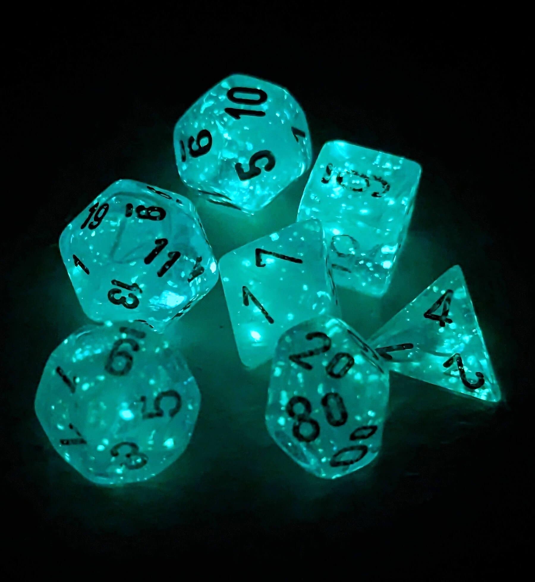 Chessex Mini Dice Series 2 (Luminary Sky With Silver) | 10mm TTRPG Dice Set CHX20566