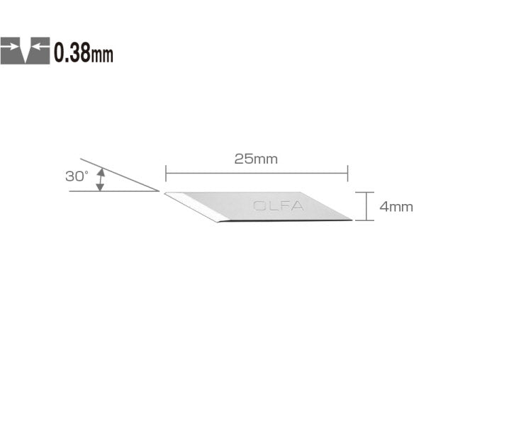 Olfa: 30 Degree Blades 30 Blades KB-5