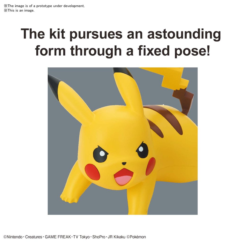 Bandai Pokemon Model Quick!! Pikachu (Battle Pose)
