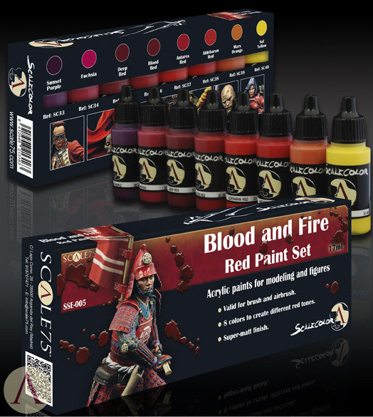 Scale75: Blood And Fire Red Paint Set