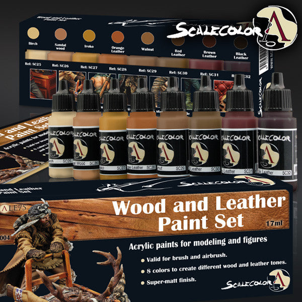 Scale75: Wood And Leather Paint Set