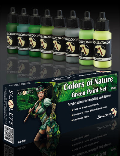 Scale75: Colors Of Nature Green Paint Set