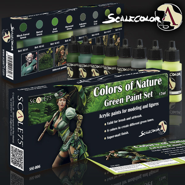 Scale75: Colors Of Nature Green Paint Set