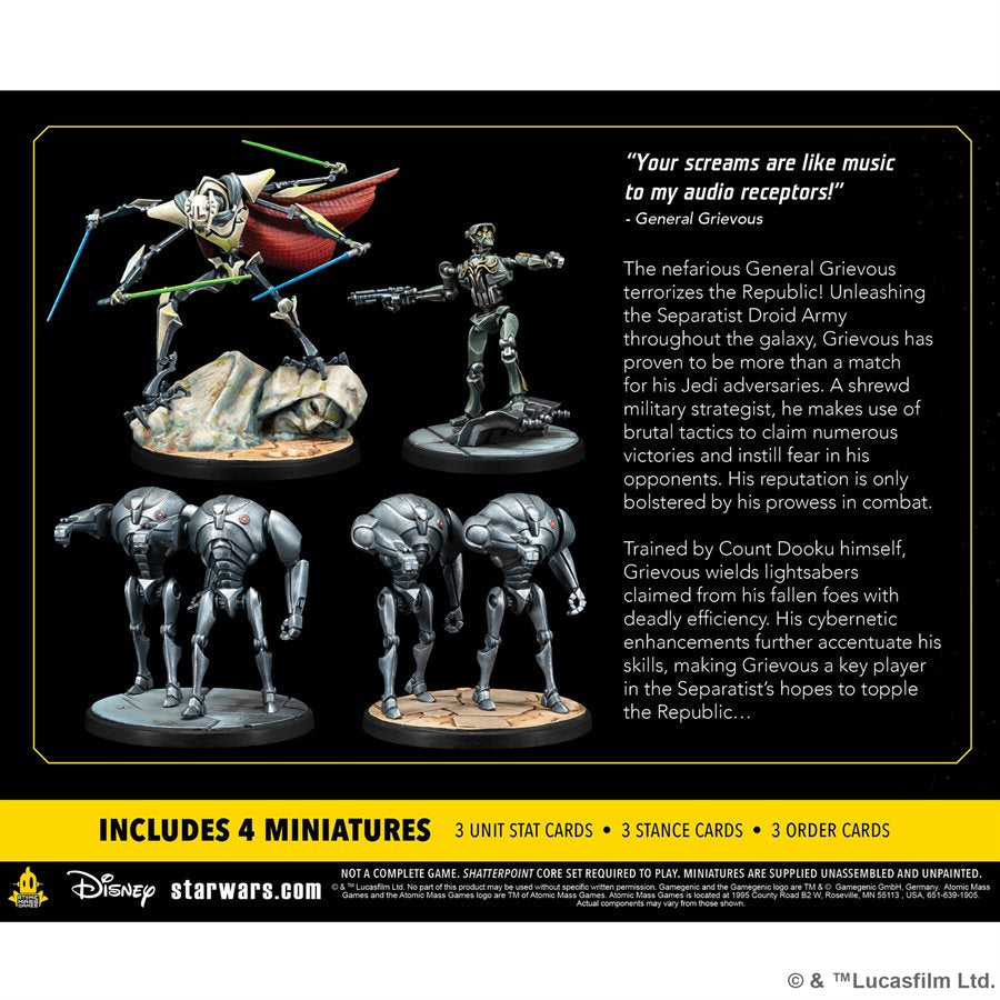 Star Wars Shatterpoint: Appetite for Destruction: General Grievous Squad Pack