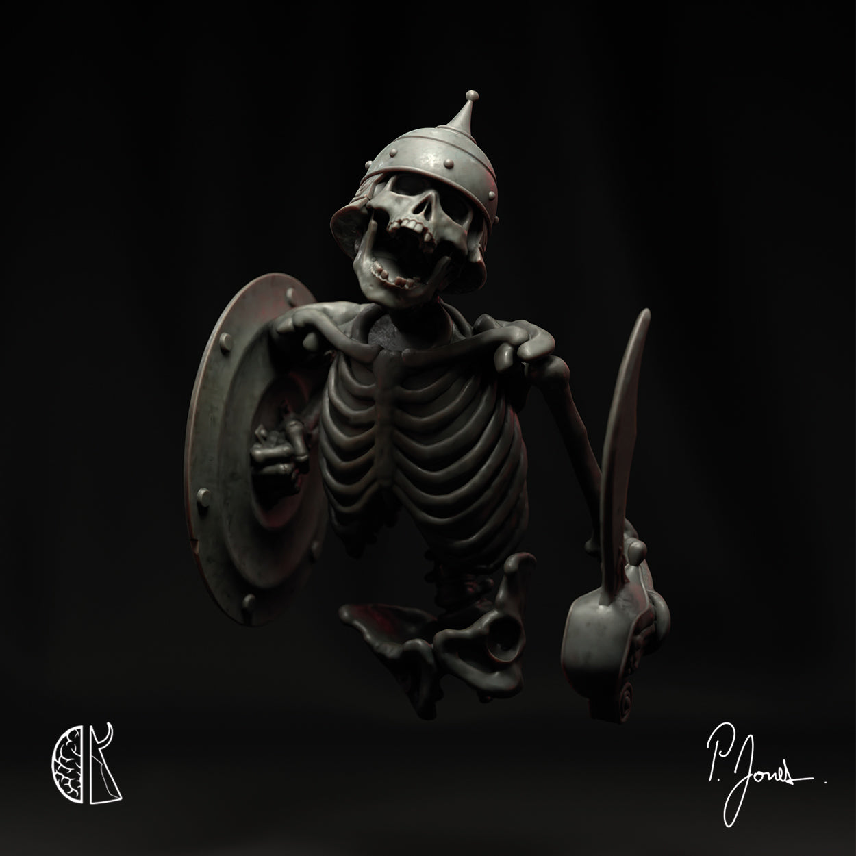 Patrick J. Jones: Skeleton bust