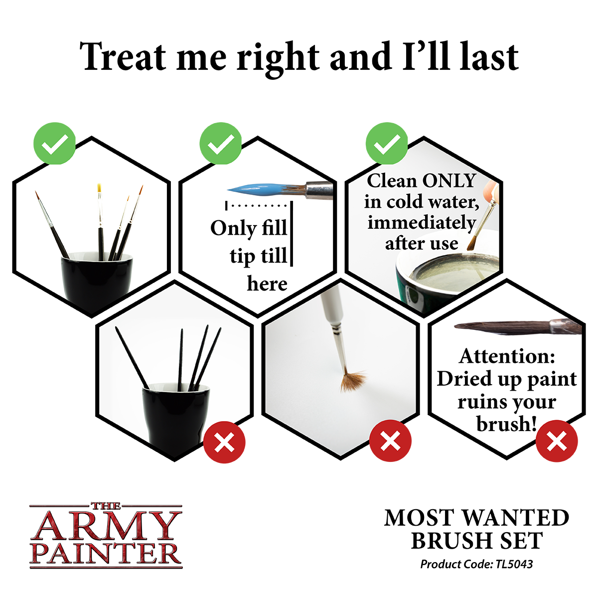 The Army Painter: Most Wanted Brush set