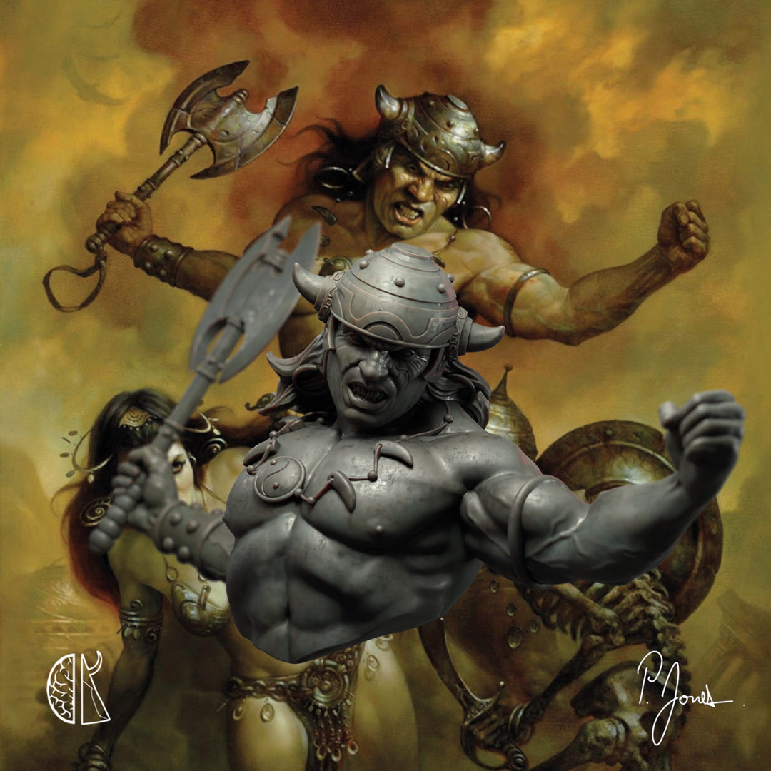 Patrick J. Jones: Army of the Damned Barbarian Bust