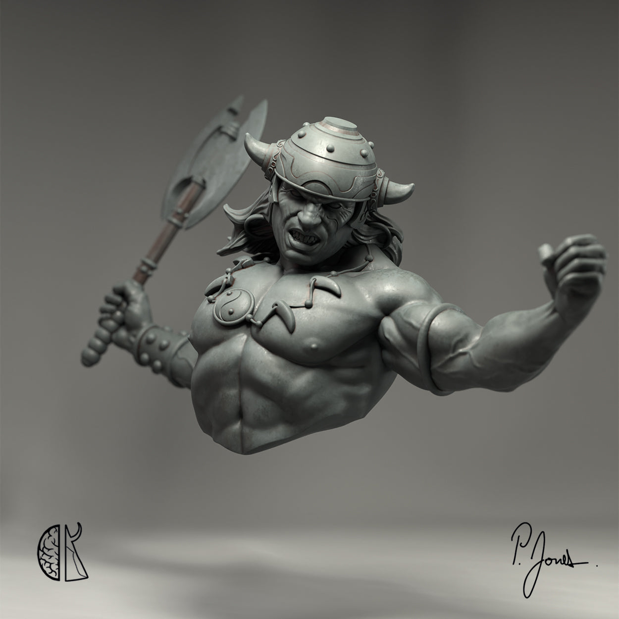 Patrick J. Jones: Army of the Damned Barbarian Bust