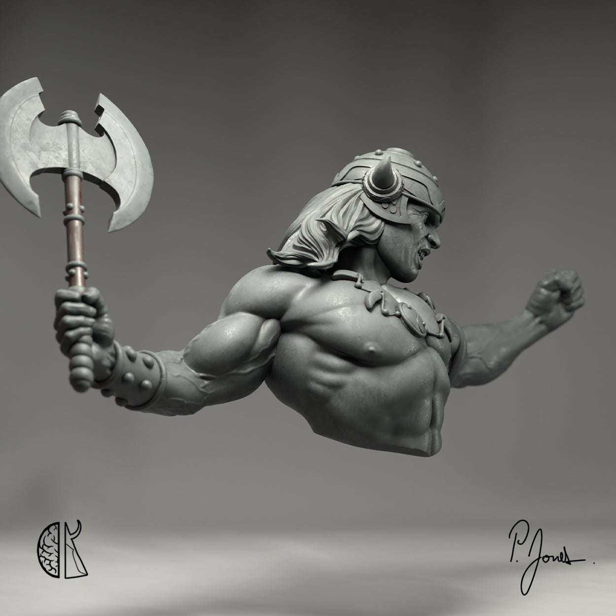 Patrick J. Jones: Army of the Damned Barbarian Bust