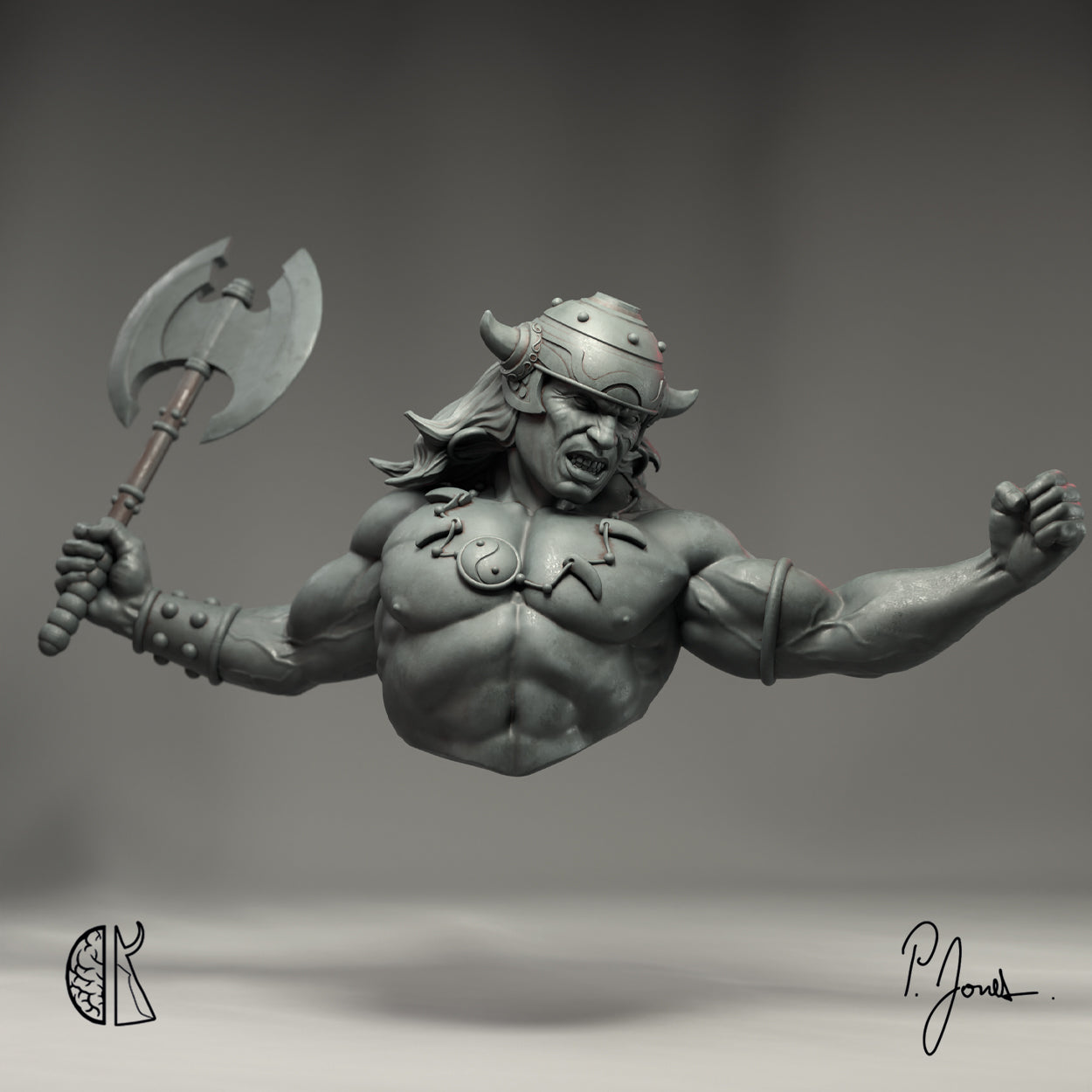 Patrick J. Jones: Army of the Damned Barbarian Bust