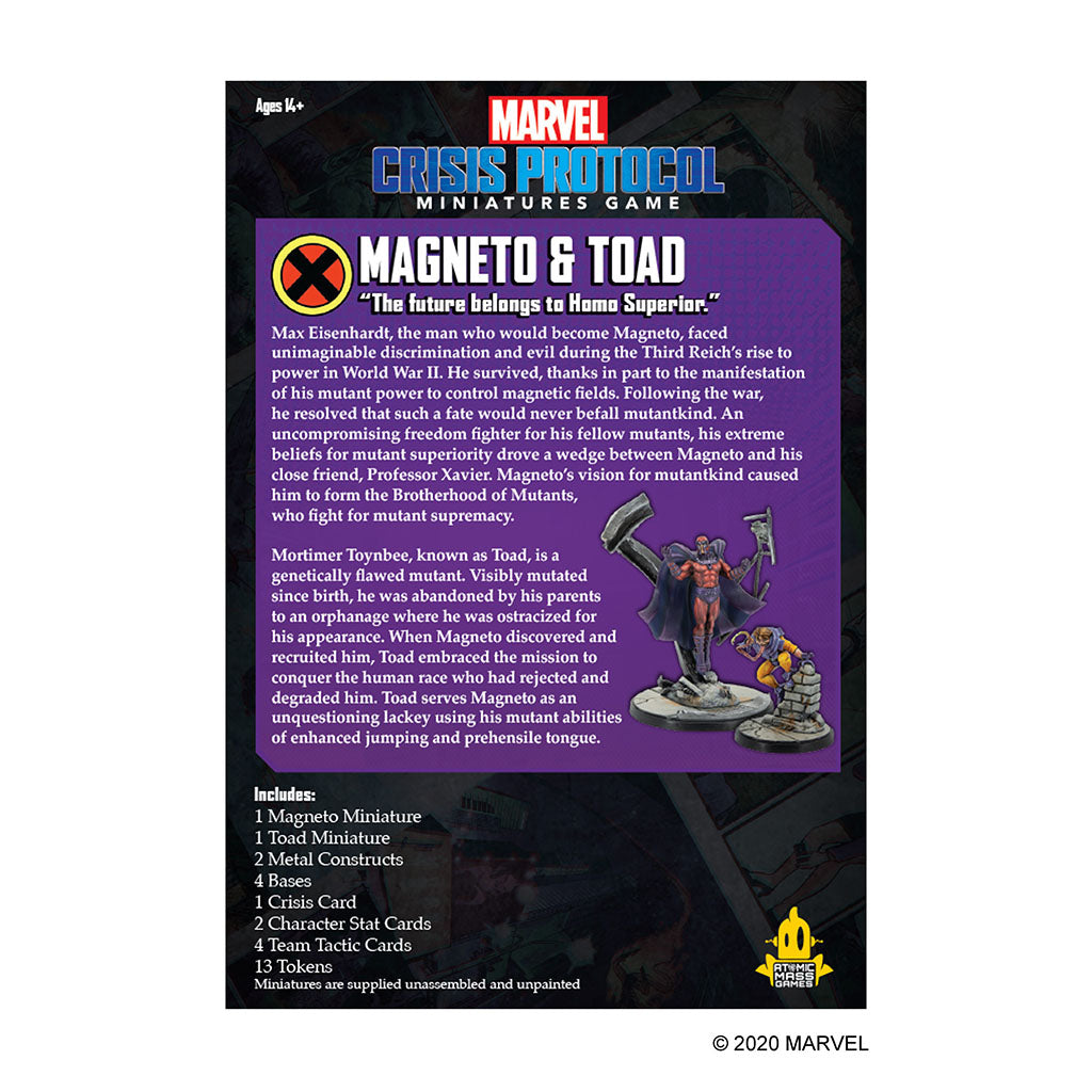 Marvel Crisis Protocol: Magneto & Toad