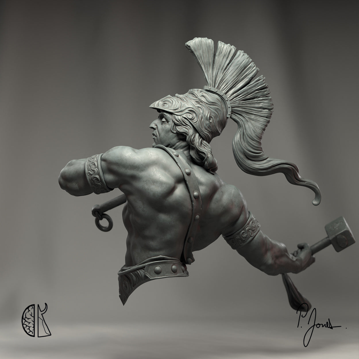 Patrick J. Jones: Forge of the Gods bust