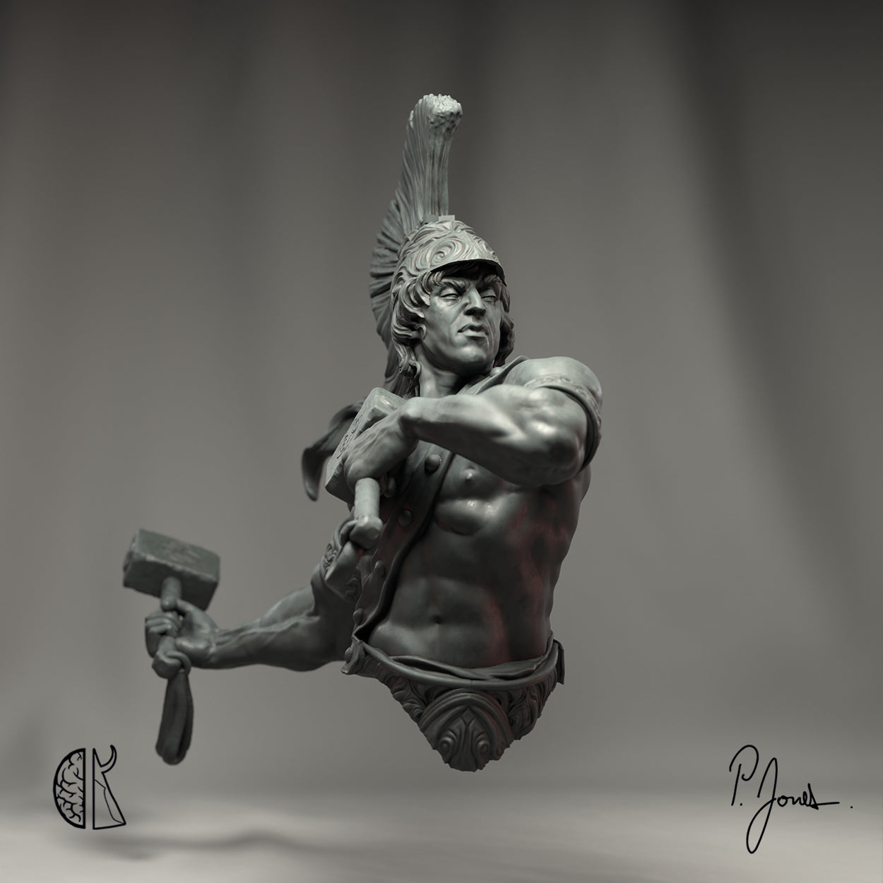 Patrick J. Jones: Forge of the Gods bust