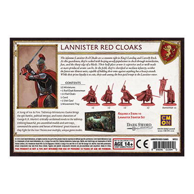 A Song of Ice and Fire - House Lannister: Red Cloaks