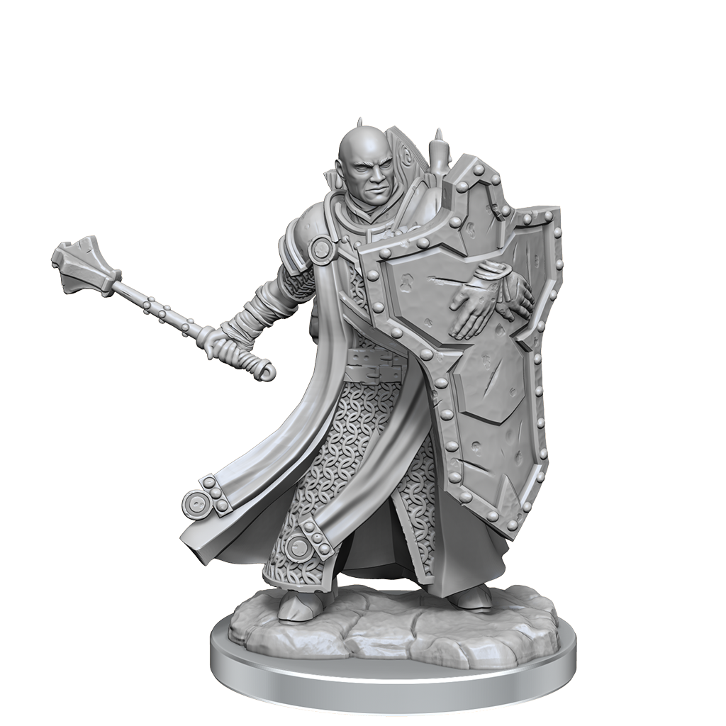 D&D Frameworks: Human Cleric Male - Unpainted and Unassembled